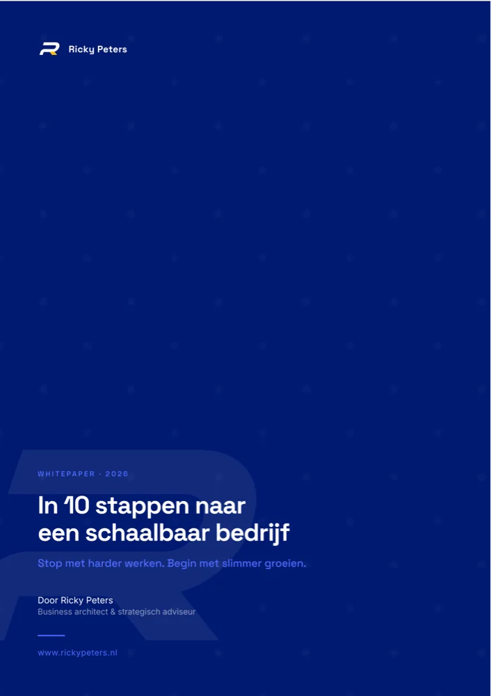 Omslag van de whitepaper In 10 stappen naar een schaalbaar bedrijf